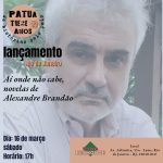 Poeta Alexandre Brandão lança livro de prosas em festa no Rio de Janeiro