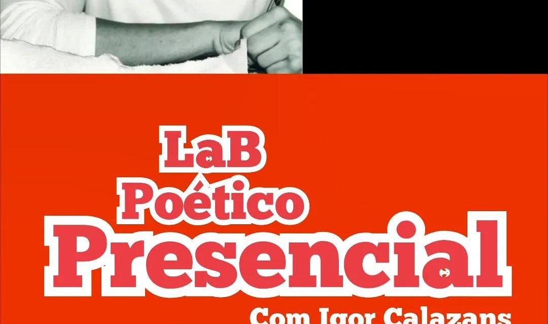 LaB Poético: Poeta Igor Calazans apresentará encontros presenciais em livraria do Rio de Janeiro