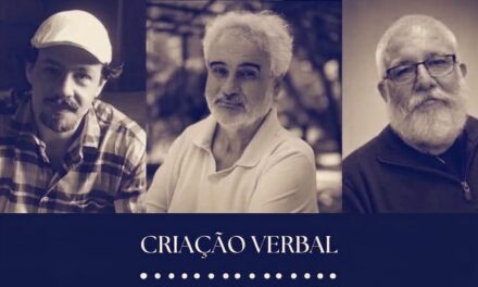 Criação Verbal: Igor Calazans recebe poetas Alexandre Brandão e Nuno Rau em noite de estreia