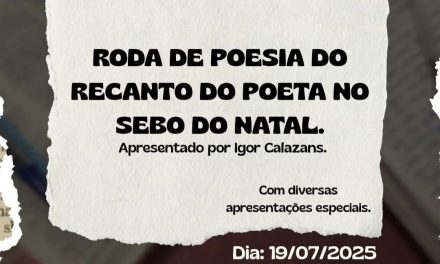 Recanto do Poeta faz 1ª Roda de Poesia no Rio de Janeiro